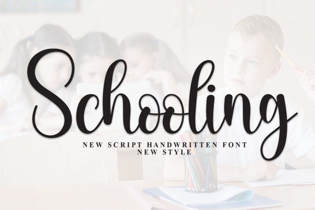 Schooling Script Font - Befonts