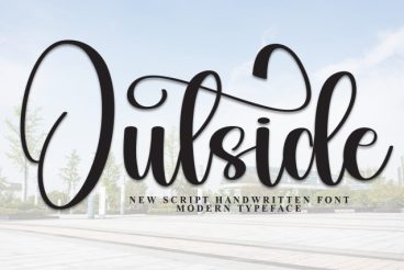 Outside Calligraphy Font