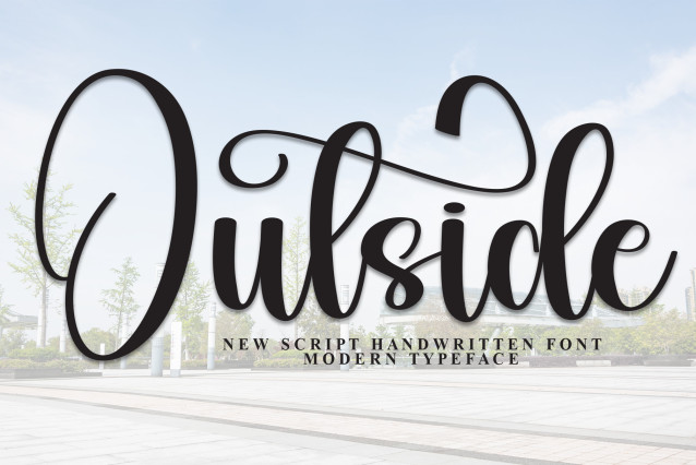 Outside Calligraphy Font - Download Free Font