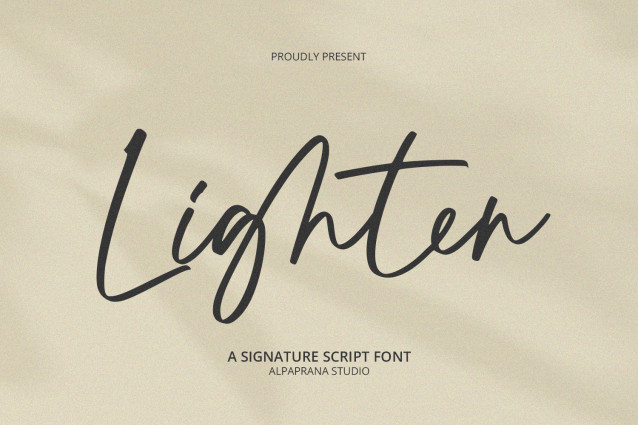 Lighten Script Font - Befonts