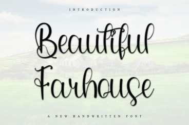 Beautiful Farmhouse Script Font