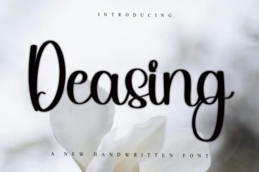 Deasing Script Font