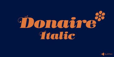 Donaire Italic Font