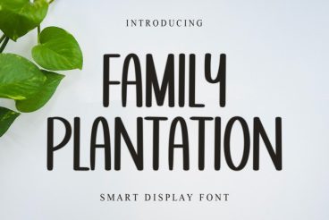 Family Plantation Display Font