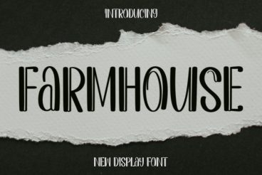 Farmhouse Display Typeface