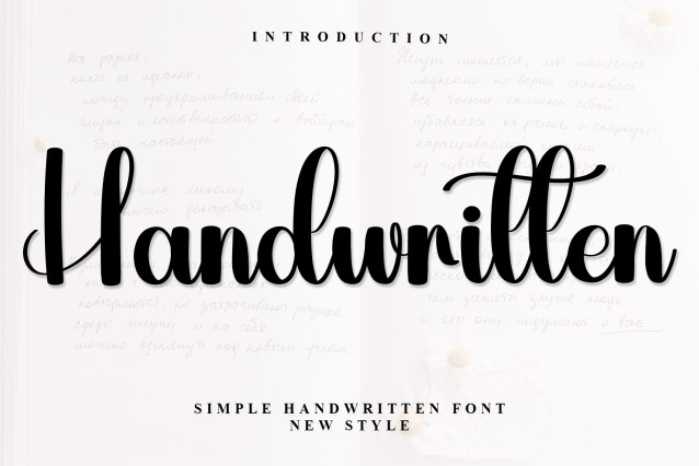 Handwritten Script Font - Download Free Font