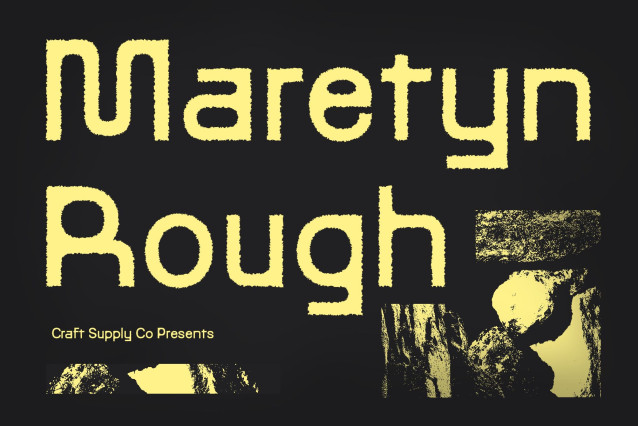 Maretyn Rough Font