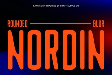 Nordin Rounded Blur Font