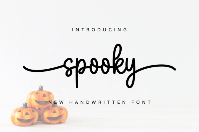 Spooky Script Font - Befonts
