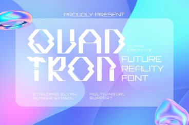 Quadtron Display Font