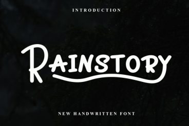 Rainstory Display Font