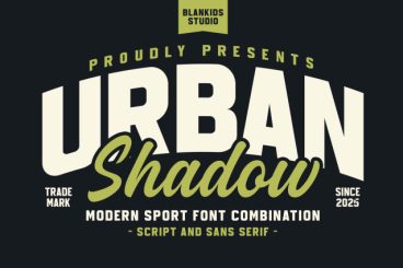 Urban Shadow Font Duo