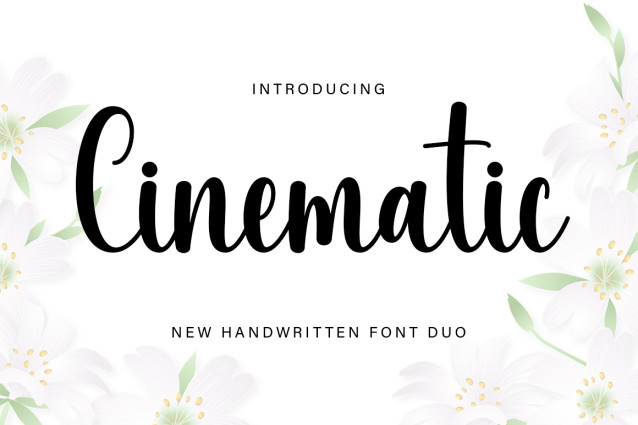 Cini Script Font Cinematic Script Font - Befonts