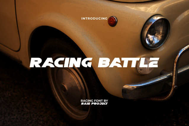Tank Racing Font Racing Battle Font - Befonts