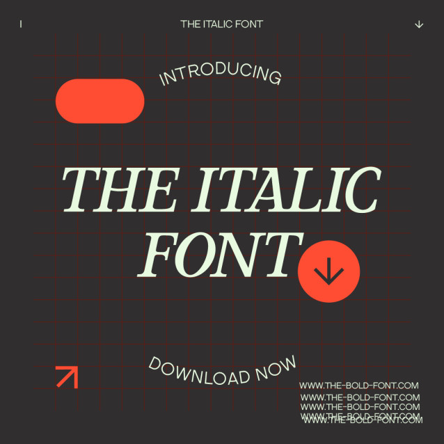 The Italic Font - Befonts