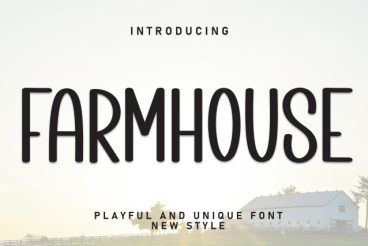 Farmhouse Display Typeface