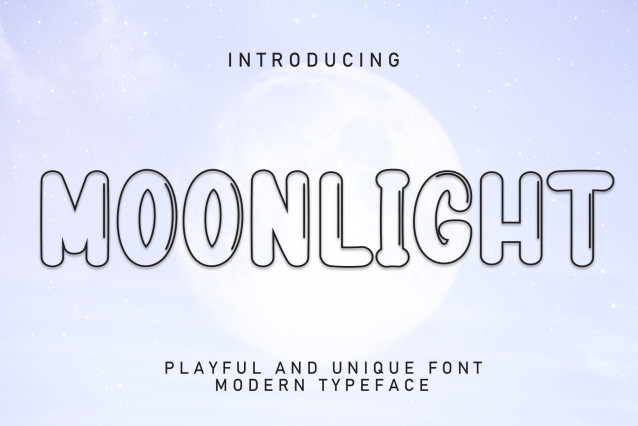 Moonlight Display Font - Befonts