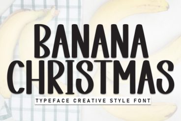 Banana Christmas Display Font