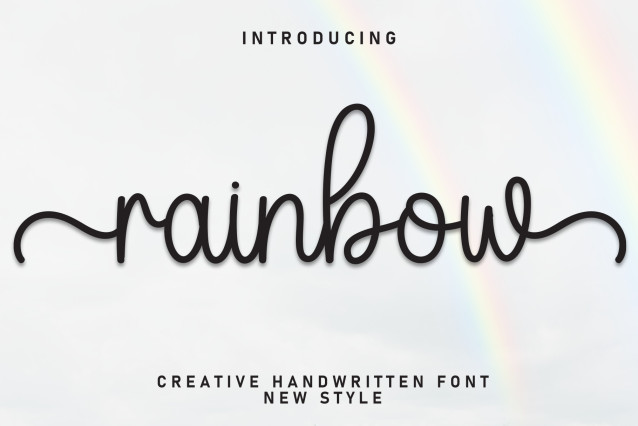 Rainbow Script Typeface - Befonts