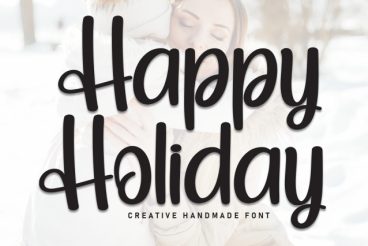 Happy Holiday Display Font