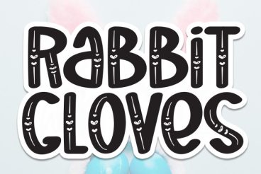 Rabbit Gloves Display Font