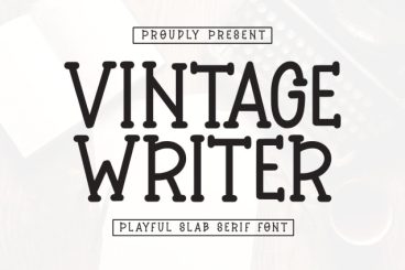 Vintage Writer Display Font