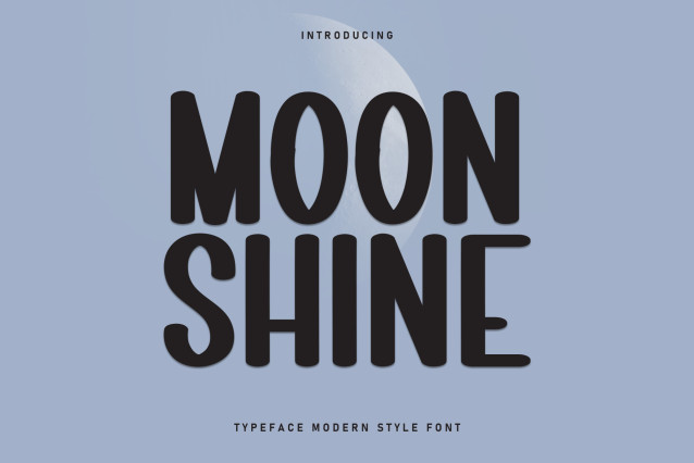 Moon Shine Display Font - Befonts