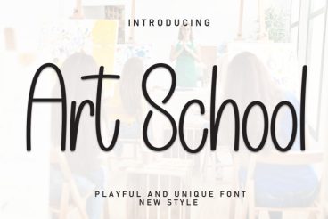 Art School Script Font