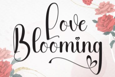 Love Blooming Script Font