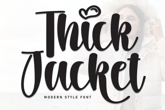 Thick Jacket Script Font - Befonts