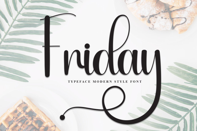 Friday Script Font - Befonts