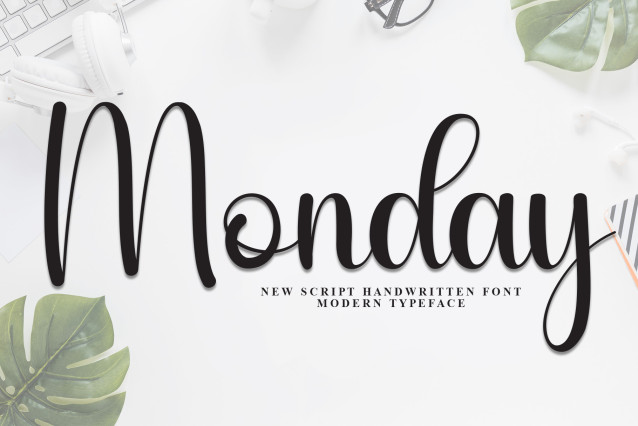 Monday Comic Script Monday Script Font - Befonts