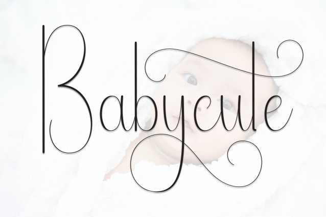 Babycute Script Typeface - Befonts