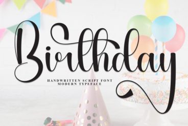 Birthday Calligraphy Font