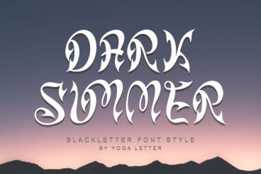 Dark Summer Display Font