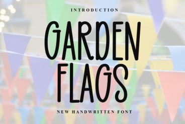 Garden Flags Display Font