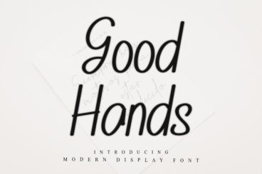 Good Hands Display Font