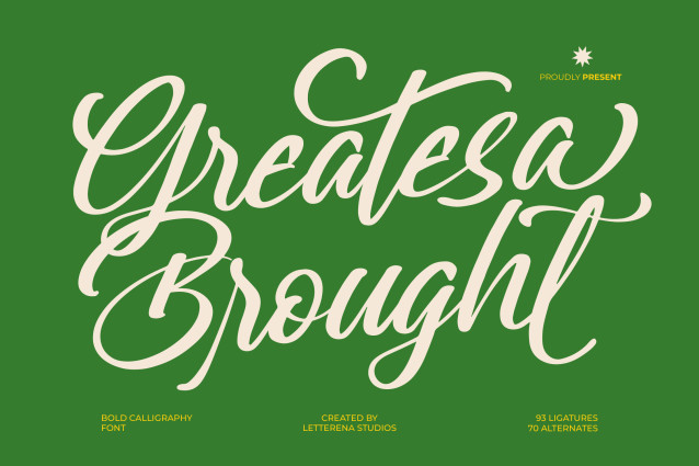 Greatesa Brought Font