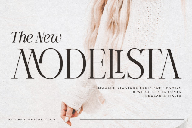 Modeling Text Font Modelista Font - Befonts