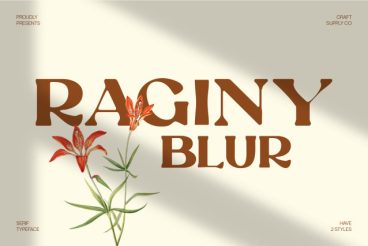 Raginy Blur Font
