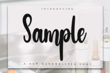 Sample Script Font