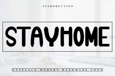 Stayhome Display Font