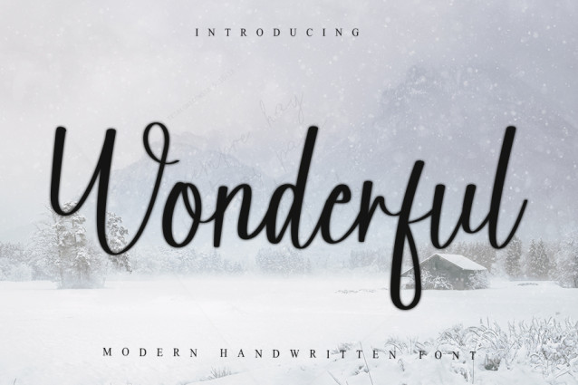 Wonderful Script Wonderful Script Font - Befonts