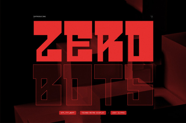 Bot Neue Font Zero Bots Font - Befonts