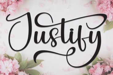 Justify Calligraphy Font