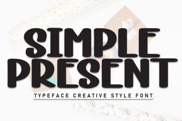 Simple Present Display Font