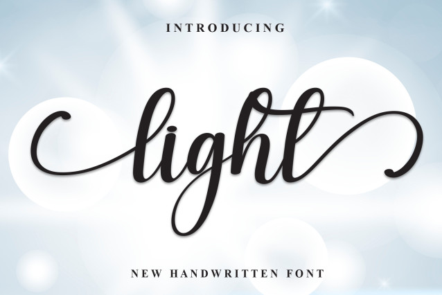 Light Calligraphy Font - Befonts