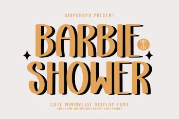 Barbie Shower Display Font
