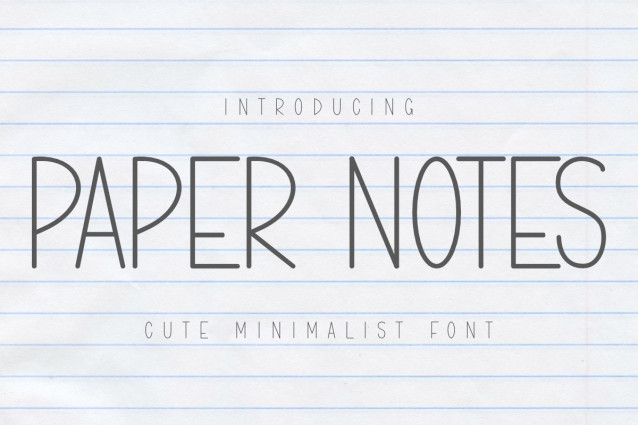 Paper Notes Font - Befonts