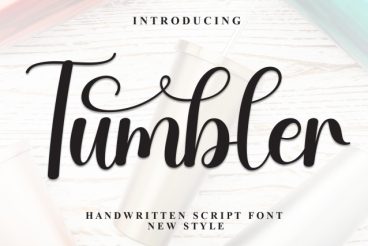 Tumbler Calligraphy Font